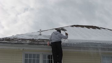 Ice dam removal